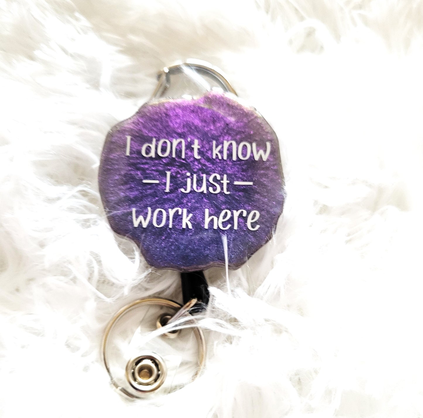 I just work here Badge Reel