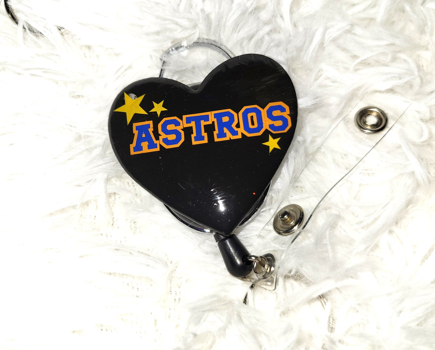 Astros heart-shaped Badge Reel