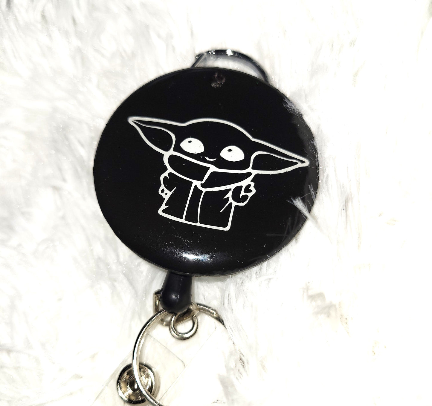 Baby Yoda Glow-in-the-Dark Badge Reel