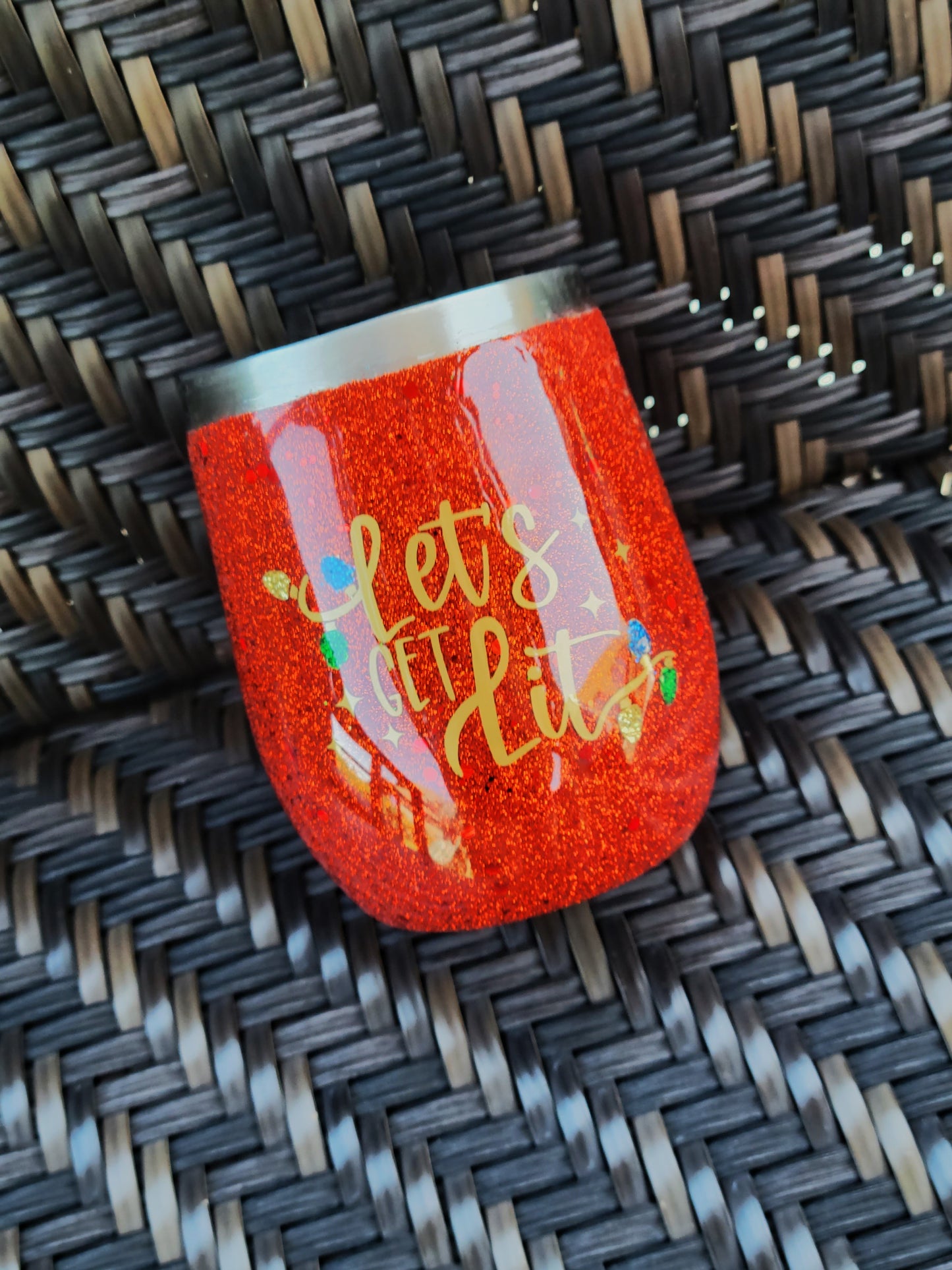 Lets Get Lit - 12oz Wine Tumbler